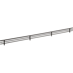 29" Wide Matte Black Wire Shoe Fence for Shelving