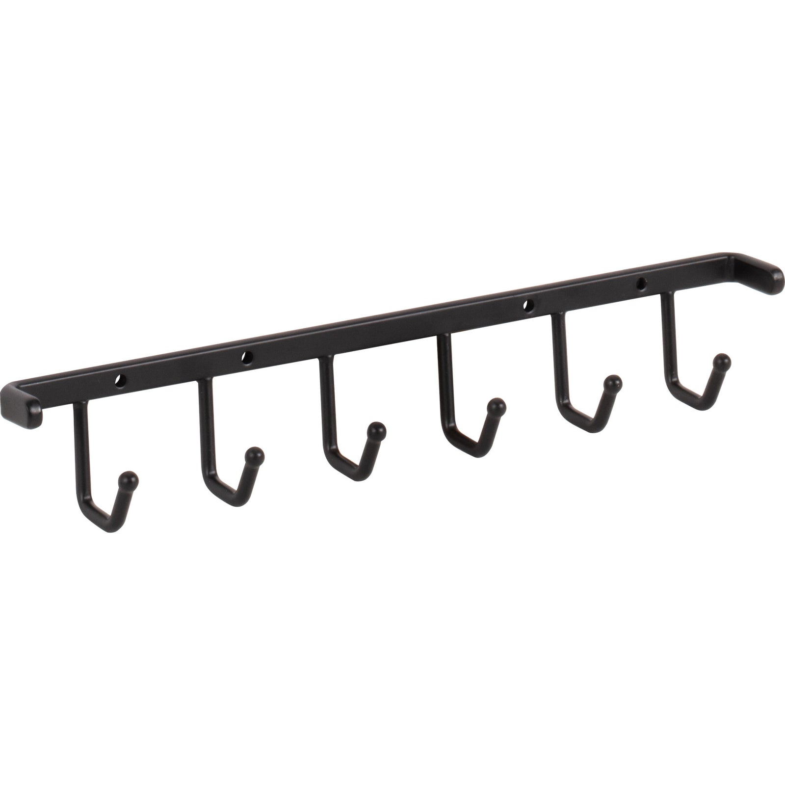 Matte Black Screw-Mount Belt Rack