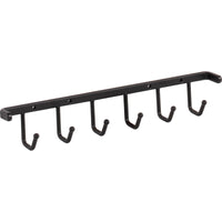 Matte Black Screw-Mount Belt Rack