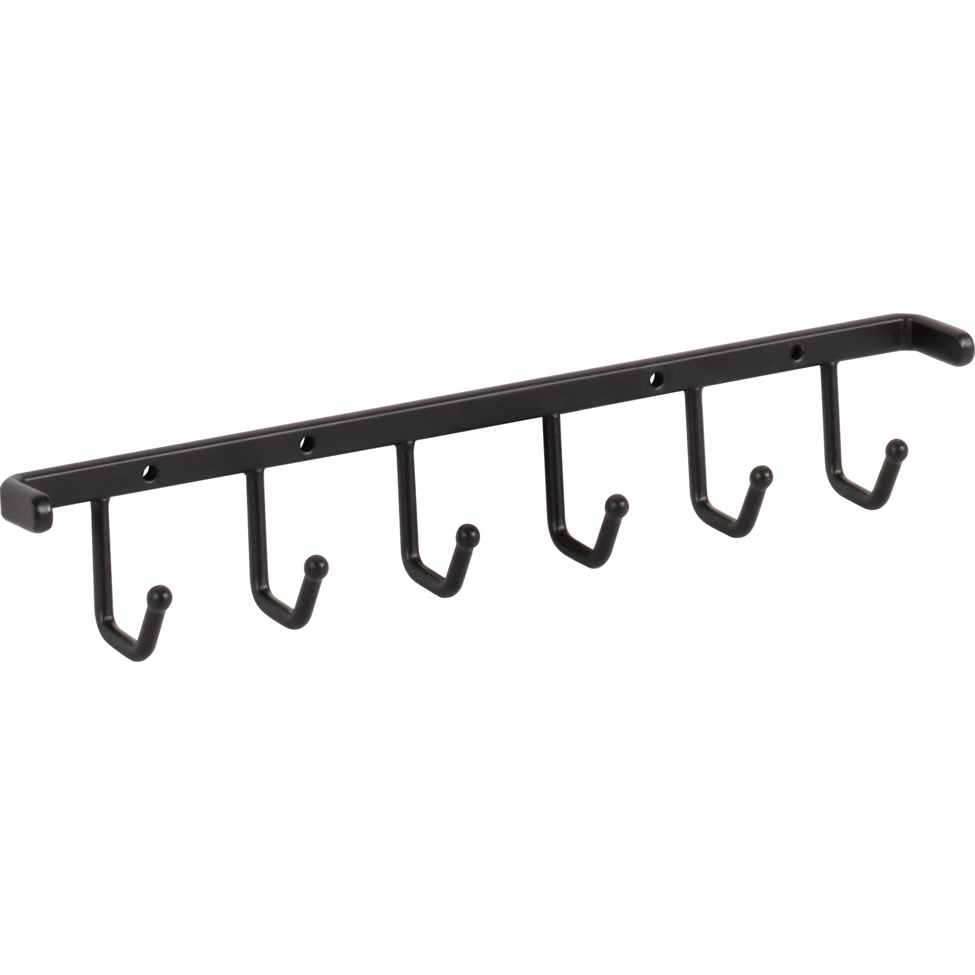 Matte Black Screw-Mount Belt Rack