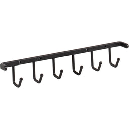 Matte Black Screw-Mount Belt Rack