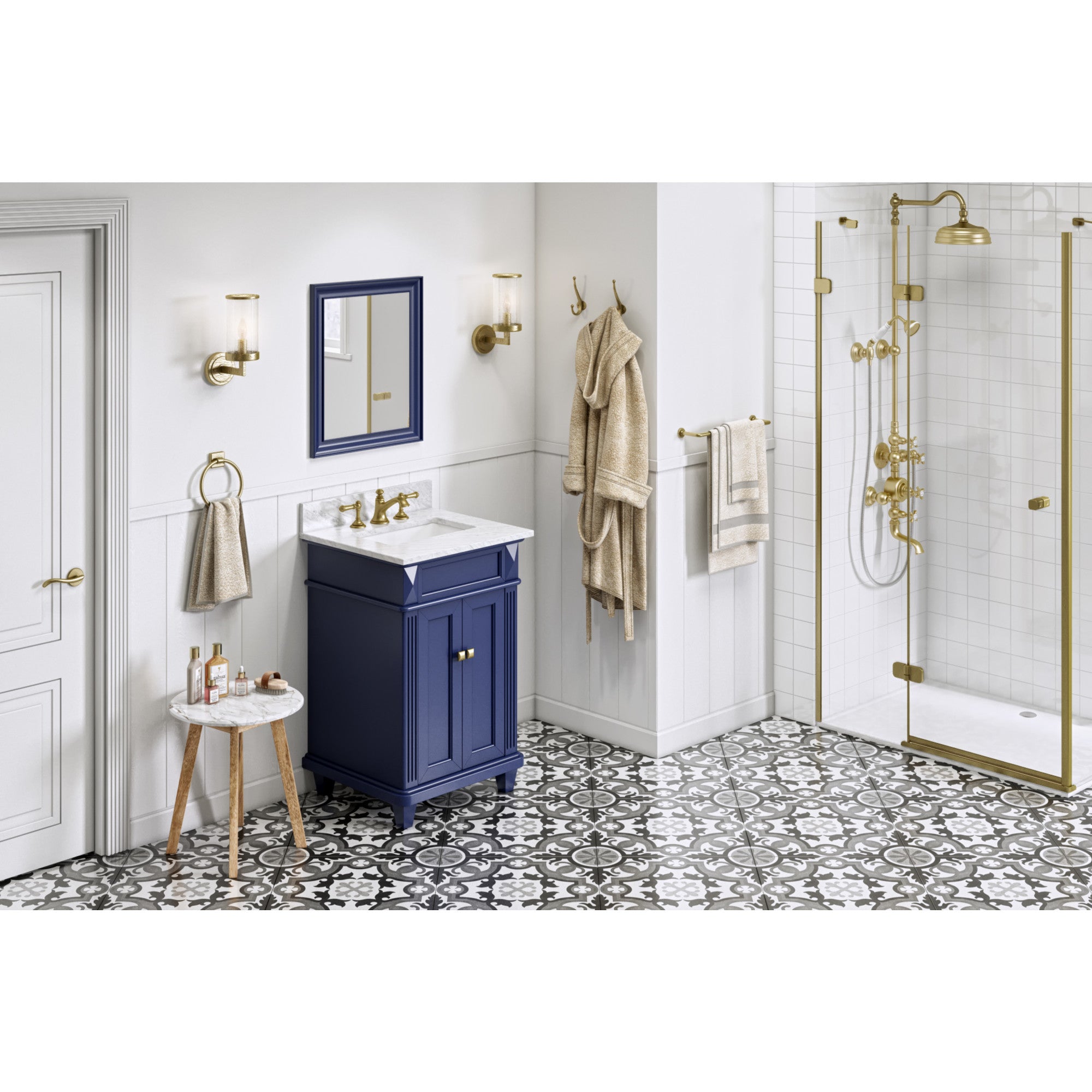 20" W x 1" D x 24" H Hale Blue Douglas mirror