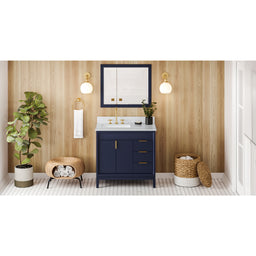 36" Hale Blue Theodora Vanity, left offset