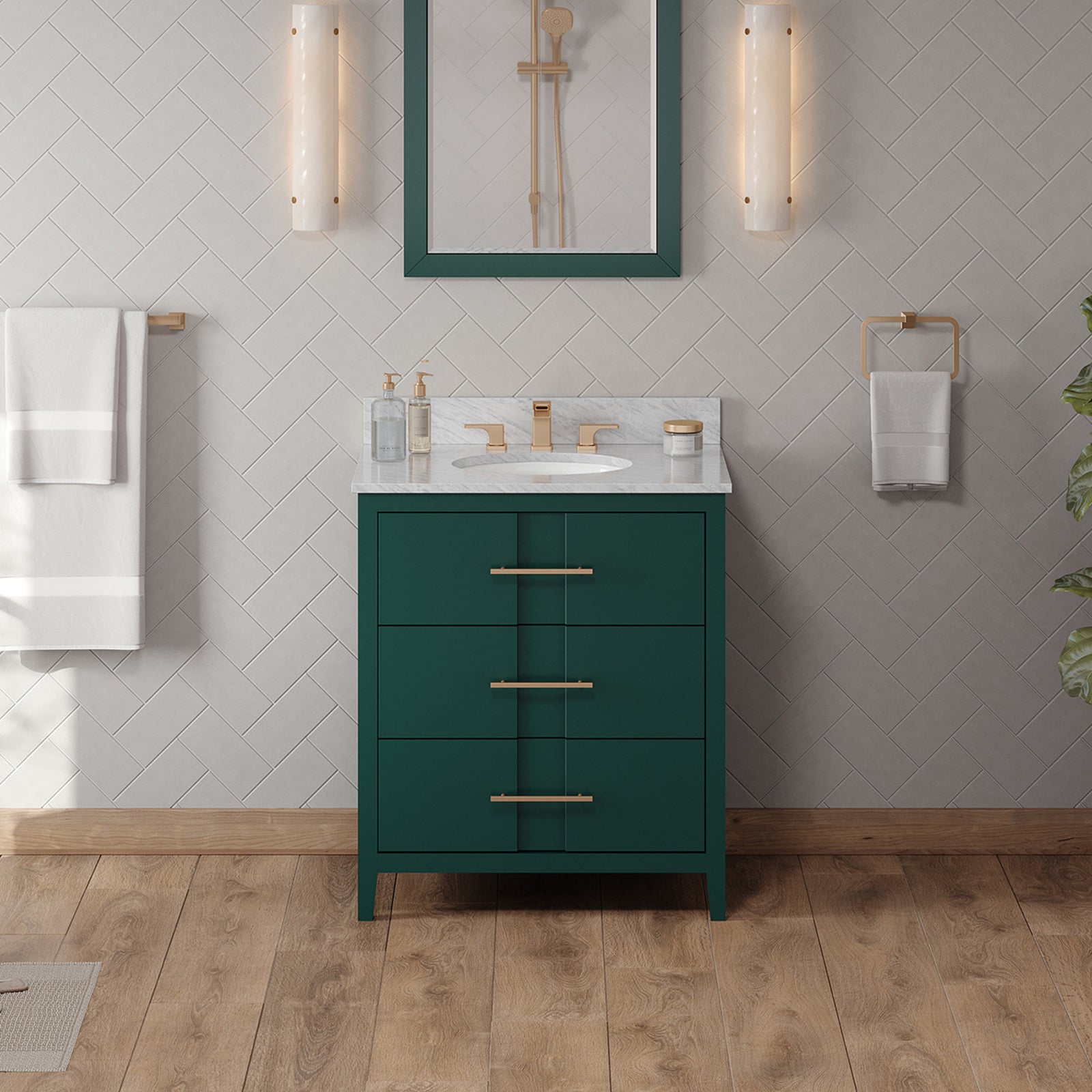 30" Forest Green Katara Vanity