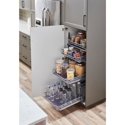 15" Polished Chrome STORAGE WITH STYLE® Metal Soft-close Pullout Basket