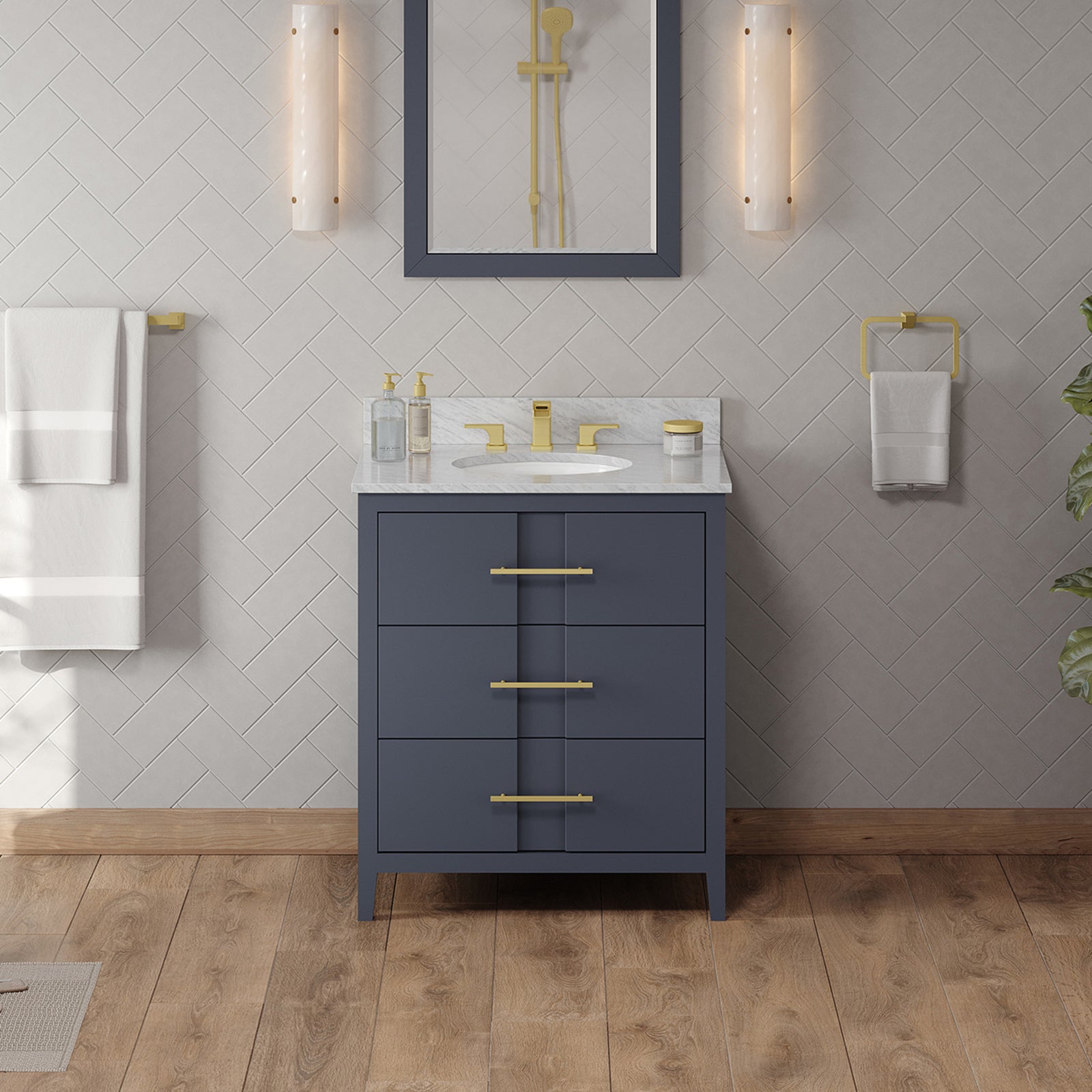 30" Blue Steel Katara Vanity