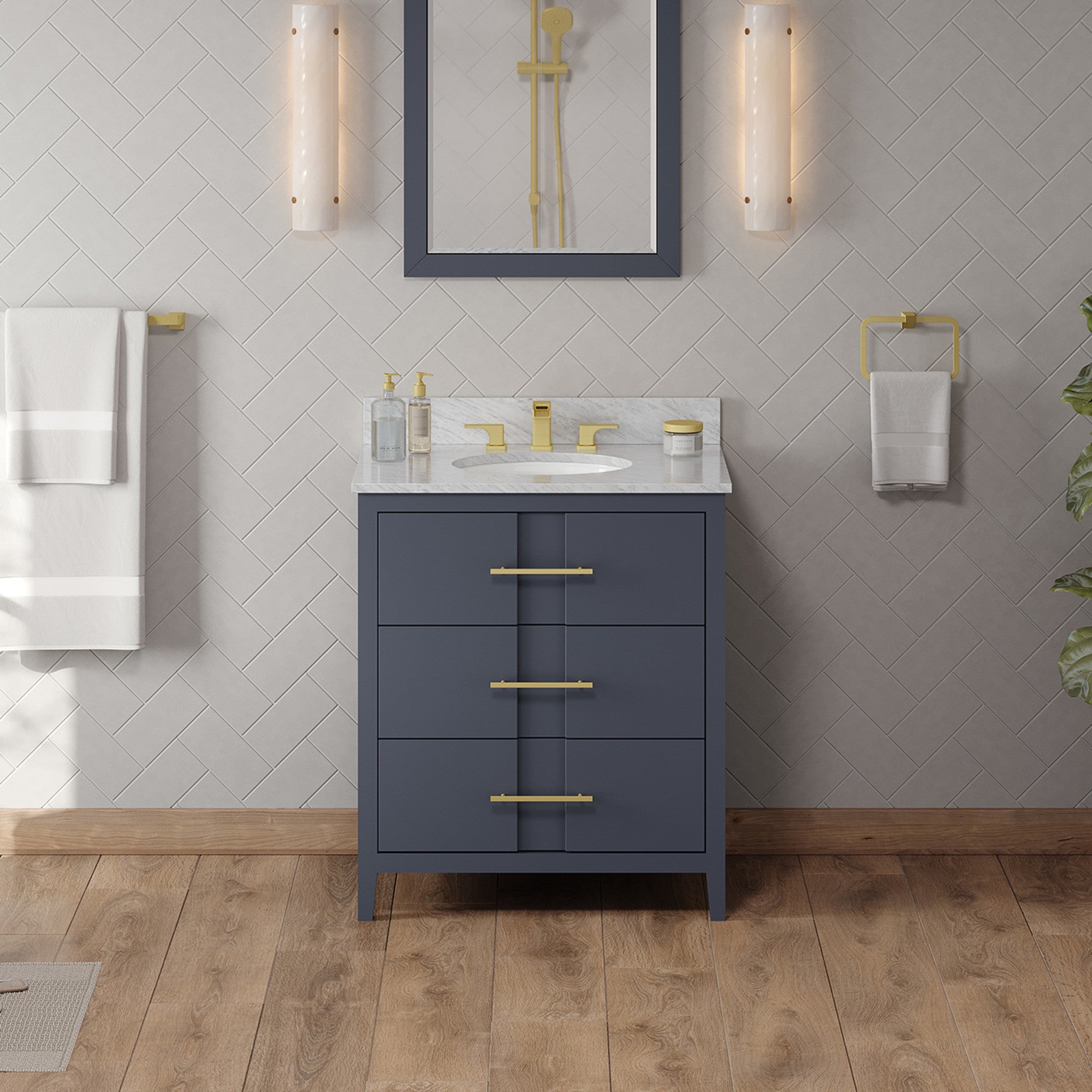 30" Blue Steel Katara Vanity