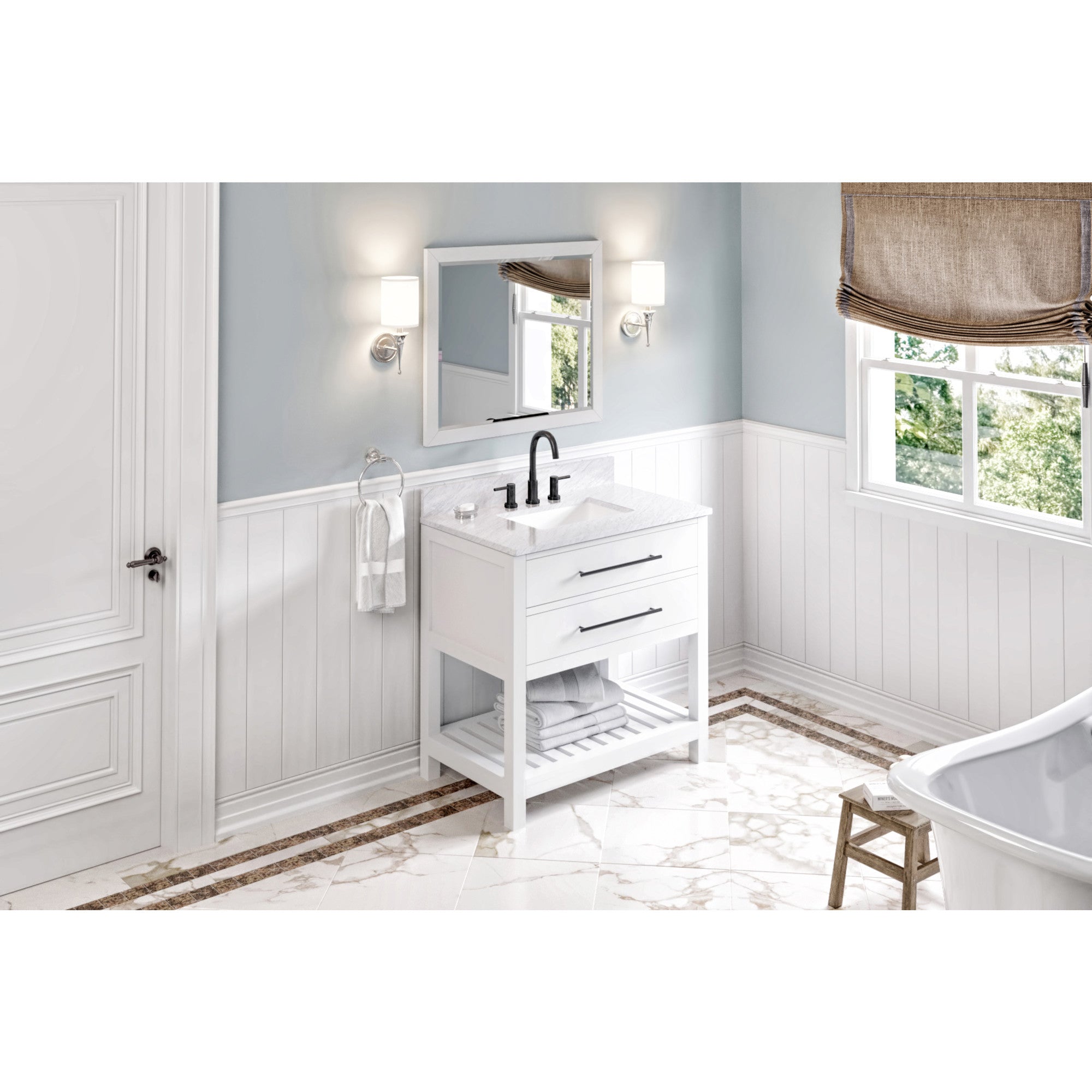 36" Grey Wavecrest Vanity