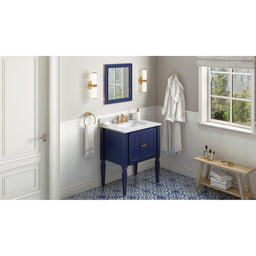 22" W x 1" D x 24" H Hale Blue Jensen mirror