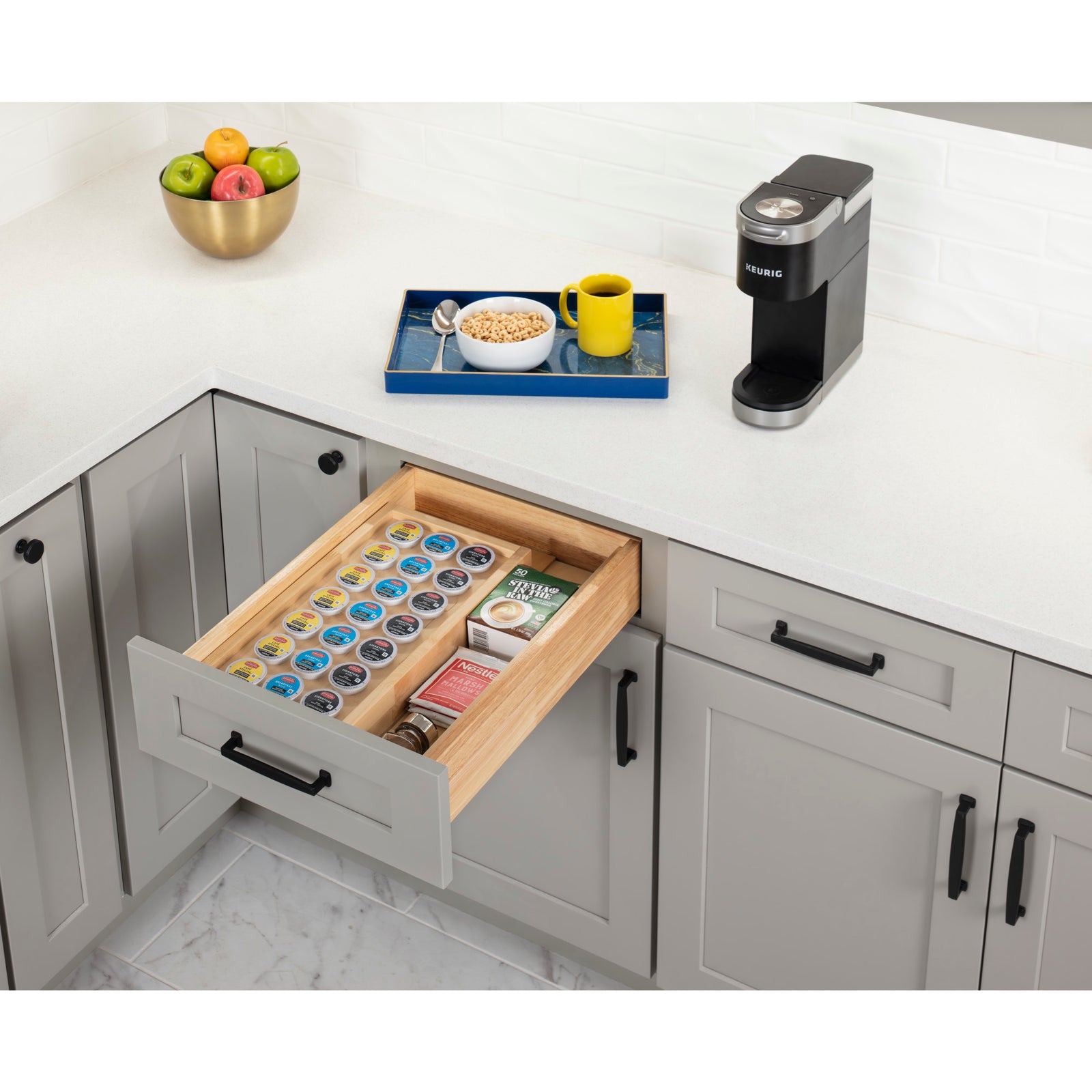 9"- 14" Adjustable Coffee Pod Drawer Insert
